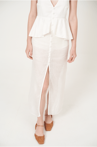 Vestido Grigio Off White Gingin - Off White