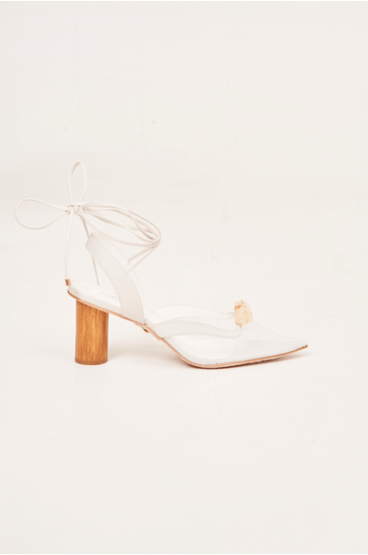 Mule Couro Off White Confraria - Off White