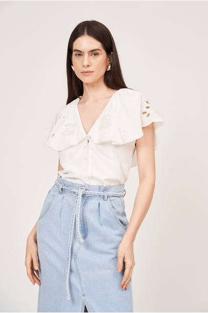 Blusa Dori Off White Le Soleil  - Off White