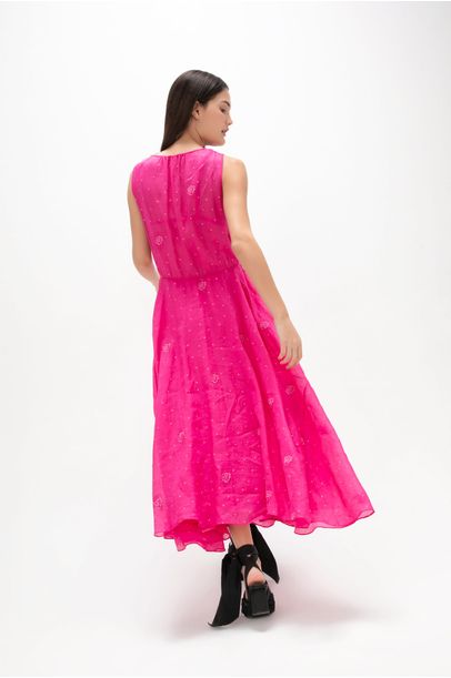 Vestido Nigela Cris Barros - Super Pink
