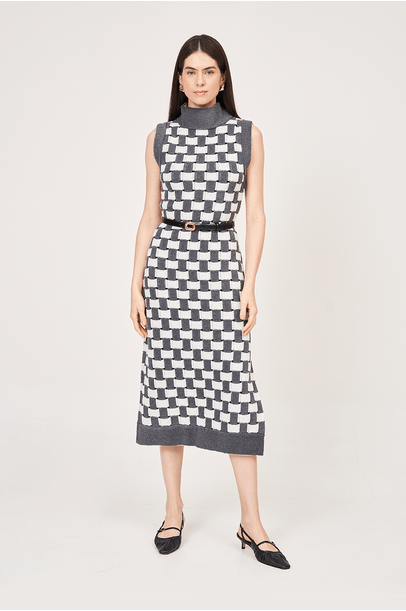 Vestido Moissac Framed - Cinza