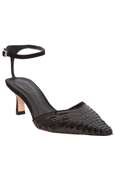 Scarpin Cetim Preto All Most Vintage - Preto