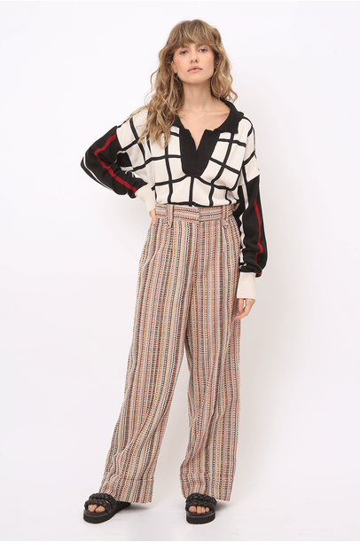 Polo Tricot Dash and Red All Most Vintage + Estilé - Preto E Branco