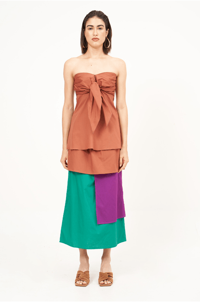 Saia Midi Lanzarote All Most Vintage - Multicolorido