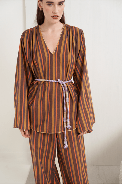 Blusa Pierrot Orange All Most Vintage - Listras