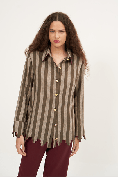 Camisa Pierrot Green All Most Vintage - Listras