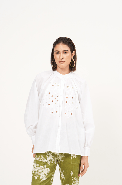 Camisa Geometric All Most Vintage - Off White