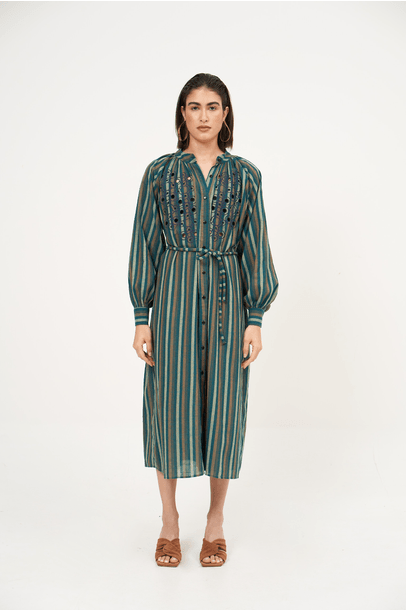 Vestido Geometric Listras All Most Vintage - Listras