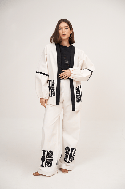 Casaco Noguchi Linnen - Off White