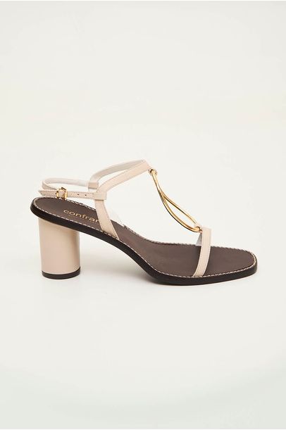 Sandalia Metal Off White Confraria - Off White