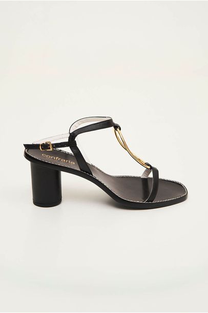 Sandalia Metal Preto Confraria - Preto