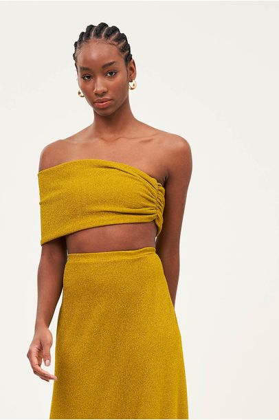 Top Mistica Dourado Chaouiche - Dourado
