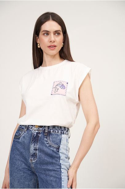 T-Shirt Signos Aquario Rosa Gaitee - Rosa