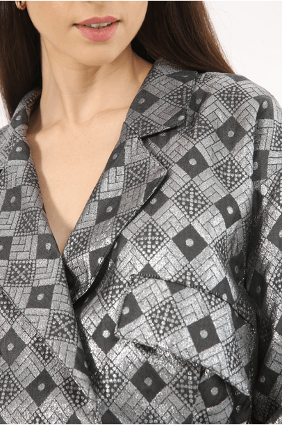 Spencer Geometric Silver All Most Vintage - Prata