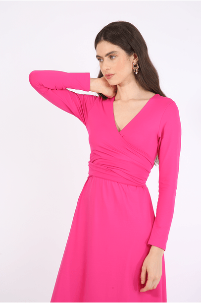 Vestido Lié Transpasse All Most Vintage - Rosa