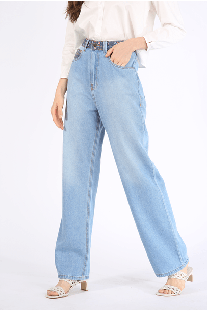 Calça Jeans Leafy Flowers All Most Vintage - Jeans