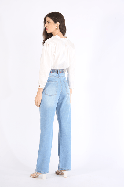 Calça Jeans Leafy Flowers All Most Vintage - Jeans