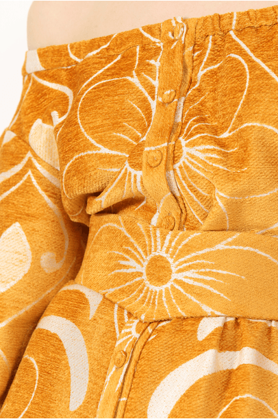 Vestido Arabesque Daisy All Most Vintage - Laranja