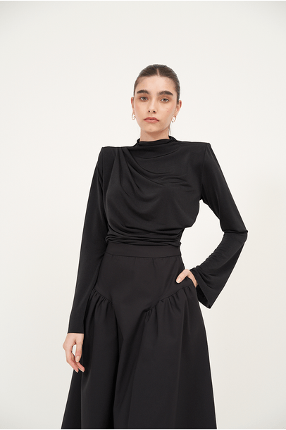 Saia Rebel Yell Preto Aseer - Preto