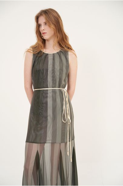 Vestido Armacao Tule Algarve Verde Lilly Sarti - Verde