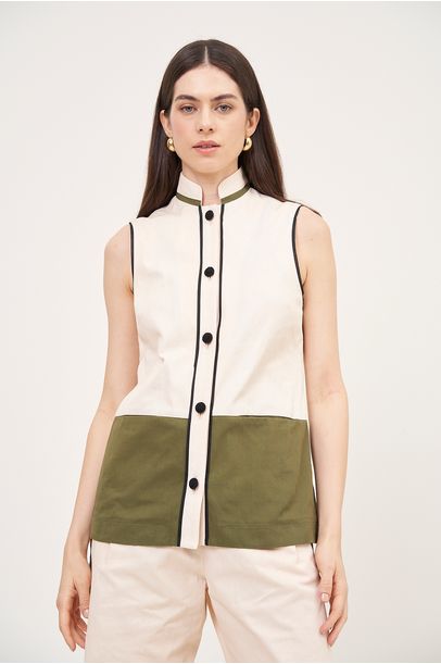 Colete Sandalo All Most Vintage - Off White