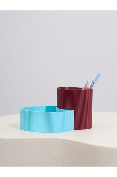 Porta Objeto Organic Cian Candle - Vinho