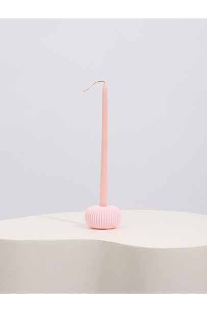 Castiçal Unitário Color Rosé Cian Candle - Rose