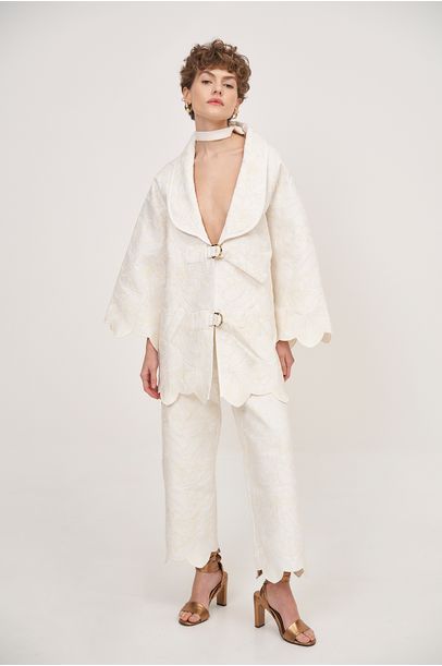 Calca White Lotus All Most Vintage - Off White