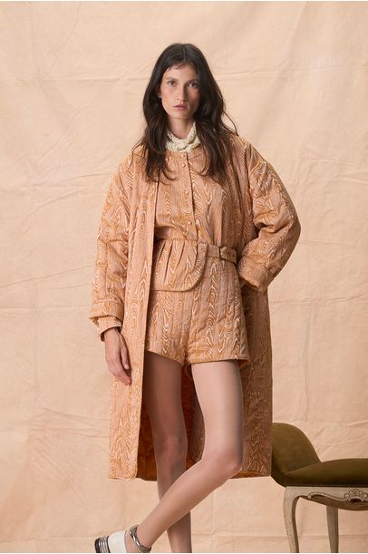 Short Chamalote Psy Bege Paula Raia - Bege