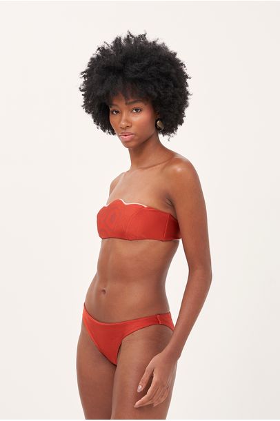 Biquini Lirio Vintage Vermelho Adriana Degreas - Vermelho