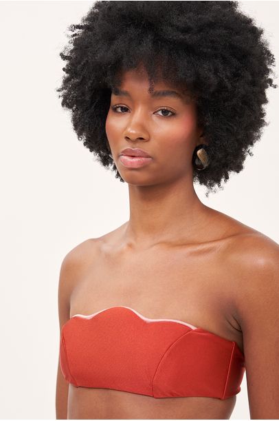 Biquini Lirio Vintage Vermelho Adriana Degreas - Vermelho