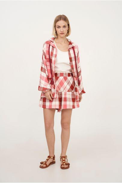 Shorts Tear Felipa Multicolorido Savy - Multicolorido