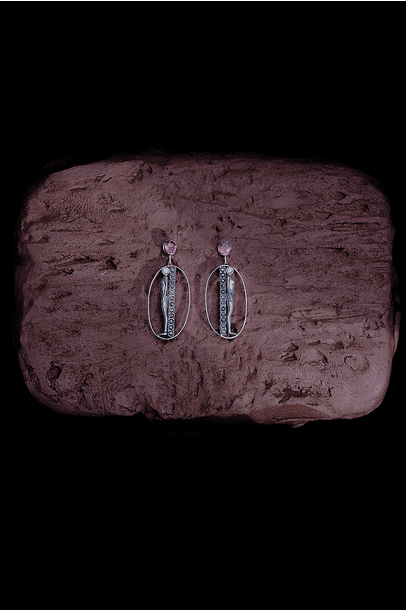 Brinco Atena Denise Cassou Couture Jewelry - Ouro Branco