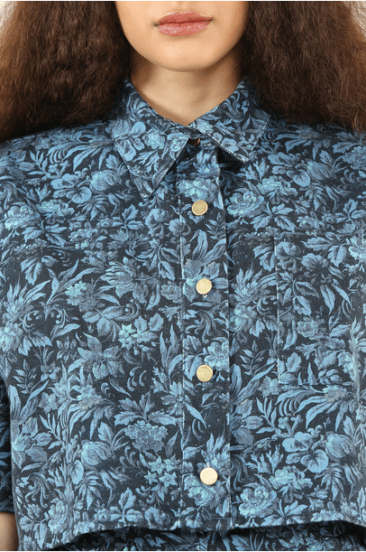 Camisa Stella Azul B/Yourself - Azul