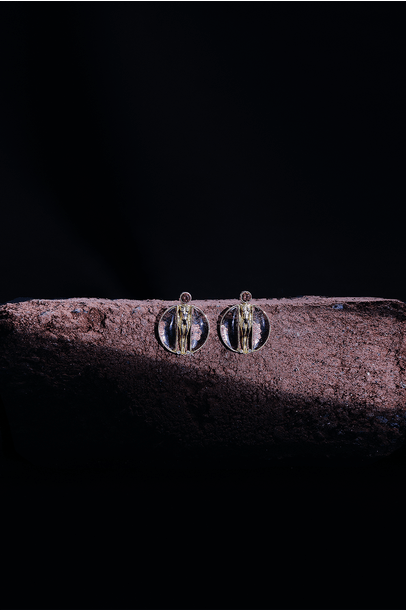 Brinco Artemis Denise Cassou Couture Jewelry - Dourado