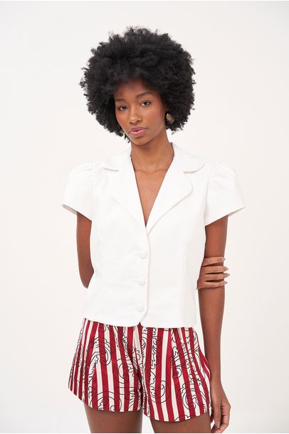 Blazer Donna Off White Aseer - Off White