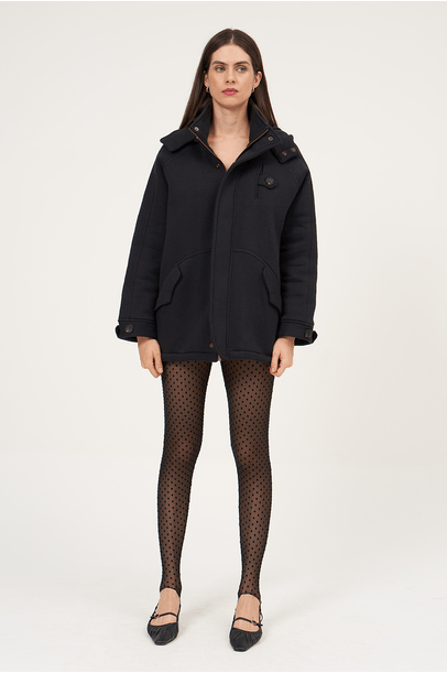Legging Segunda Pele Haut Poa Framed - Preto