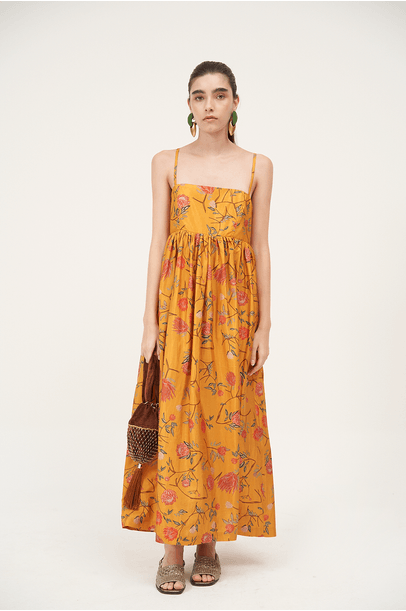 Vestido Oriente Amarelo Bdln - Amarelo