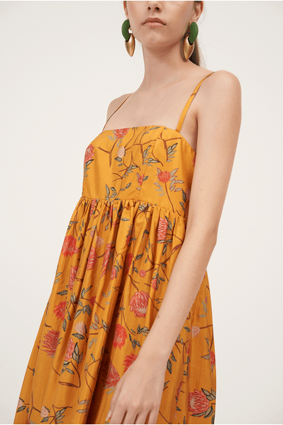 Vestido Oriente Amarelo Bdln - Amarelo