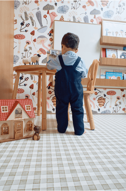 Tapete Playmat Vichy Retangular Edamami + The Kid´s List - Xadrez