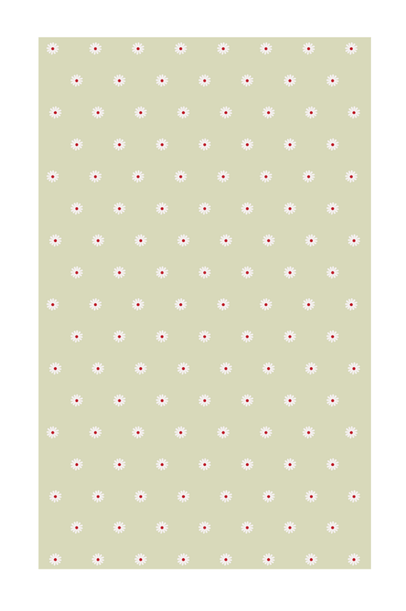 Tapete Playmat Margaridas Retangular Edamami + The Kid´s List - Floral