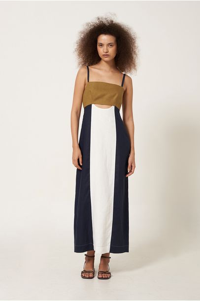 Vestido Midi Teien Framed MULTICOLORIDO
