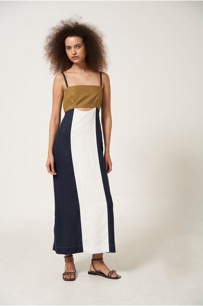 Vestido Midi Teien Framed MULTICOLORIDO