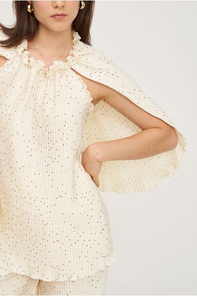 Blusa Plisse Framed - POA