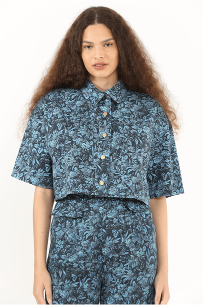 Camisa Stella Azul B/Yourself - Azul