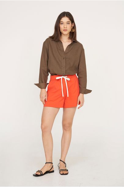 Camisa Linho Pregas Egrey - VERDE