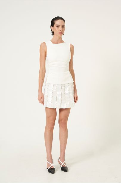 Blusa Decote Assimétrco Gloria Coelho - Off White