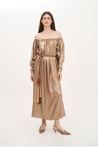 Vestido Lamê All Most Vintage - DOURADO