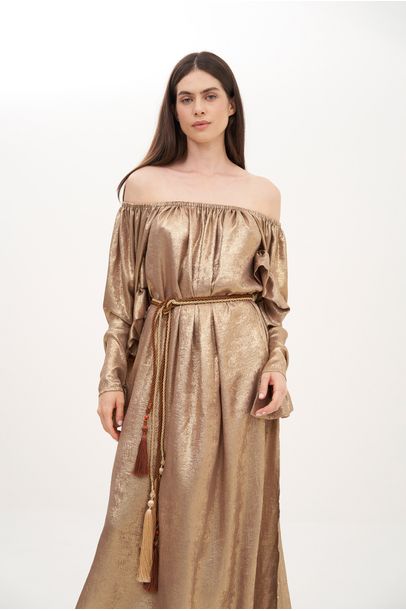Vestido Lamê All Most Vintage - DOURADO