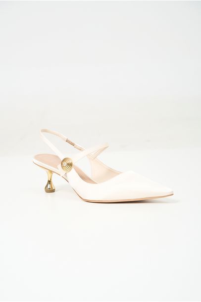 Scarpin Falchione Framed - OFF WHITE